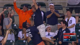 Miguel Cabrera Hits Dong, Fan Celebrates By Picking Friend Up By His Salami